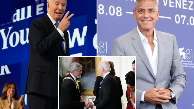 Clooney praises Biden, compares him to Washington amid re-election debate