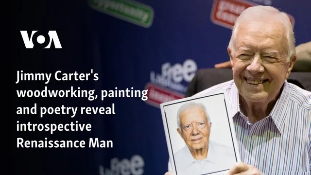 Jimmy Carter reveals his artistic side as a painter, woodworker, and poet