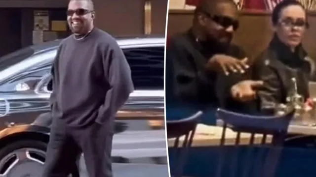 Kanye West smiles for the first time in public with Bianca Censori