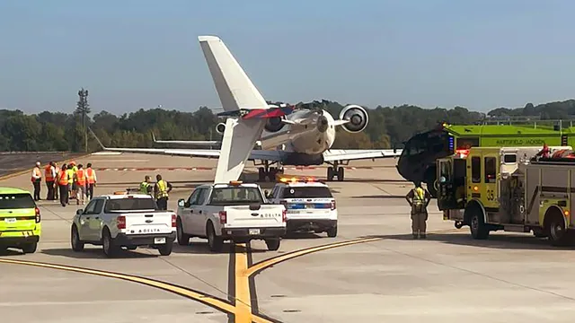 Delta flight collides with smaller plane at Atlanta airport