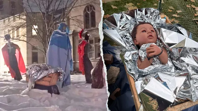 Church sparks outrage with controversial Nativity scene in Massachusetts