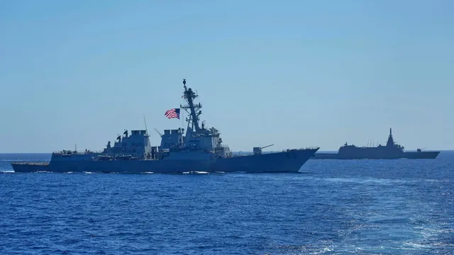 US, Japan, and Philippines conduct joint naval drills in contested waters