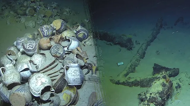 French Navy discovers deepest shipwreck with preserved cargo