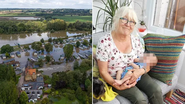 Devoted grandmother, 77, drowns after car plunges into swollen river in Northampton