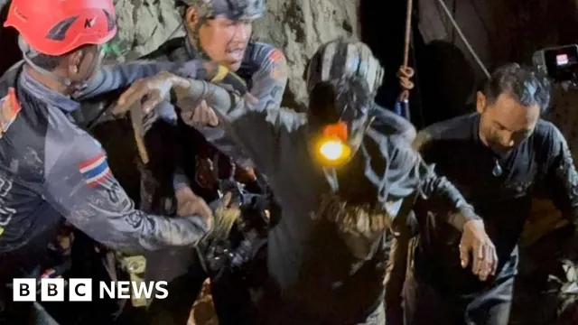 Five villagers rescued after a week trapped in flooded cave in Laos