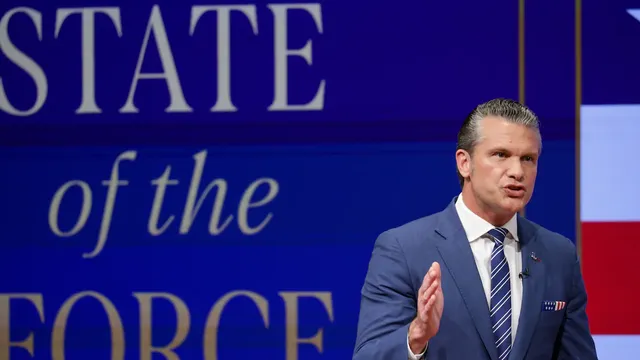 U.S. Defense Secretary Pete Hegseth announces 20% cut in military leadership ranks