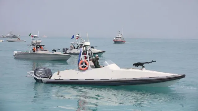 Iranian gunboats attempt to intercept US oil tanker amid military tensions