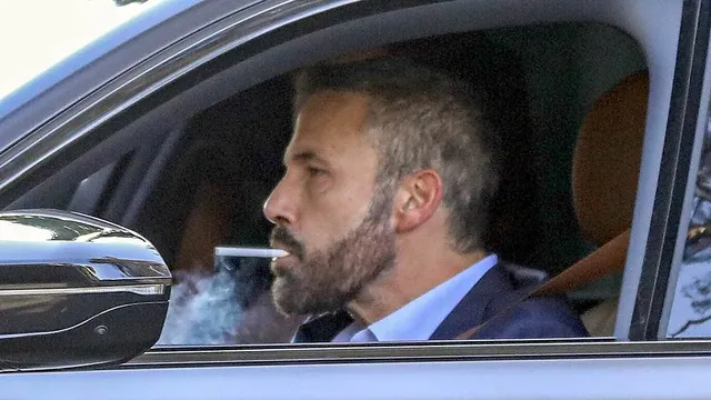 Ben Affleck seen tense in car during divorce from Jennifer Lopez