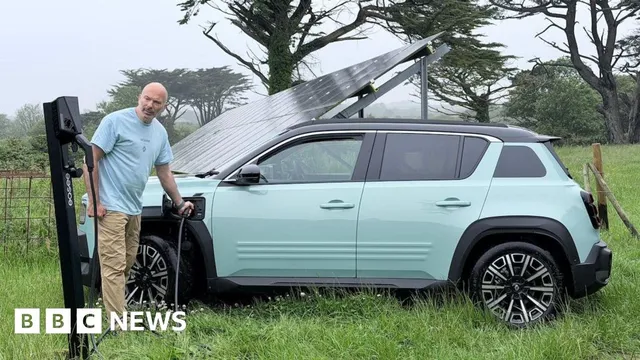 Jeremy Hart drives solar-powered car across the UK