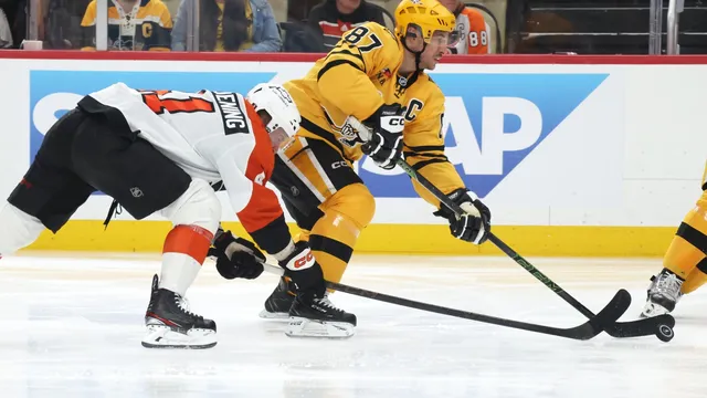 Crosby leads Penguins to a crucial win against Flyers