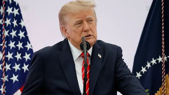 President Donald Trump announces no military strikes on Iran before midterm elections