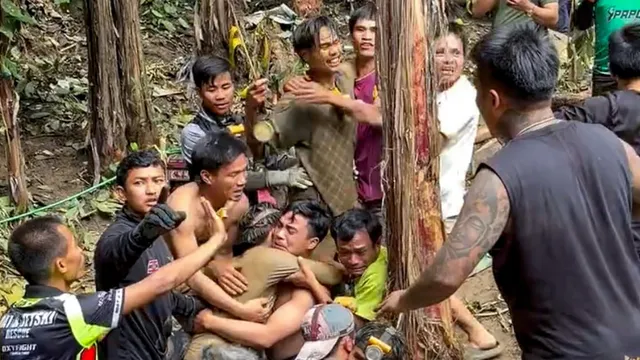 Survivor emerges from flooded cave after nine days of desperation
