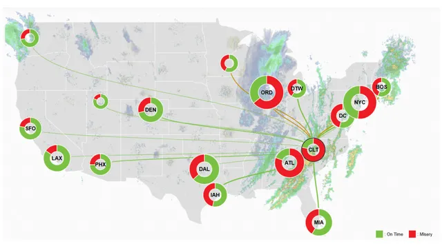 Severe weather disrupts travel with thousands of flight cancellations across the US