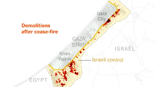Israel demolishes over 2,500 buildings in Gaza amid ongoing cease-fire