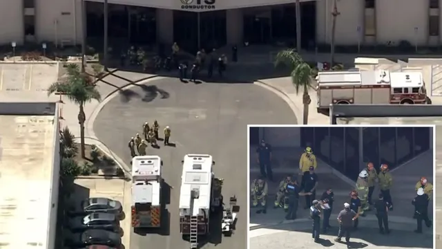 Hazmat crews respond to chemical mishap in Huntington Beach