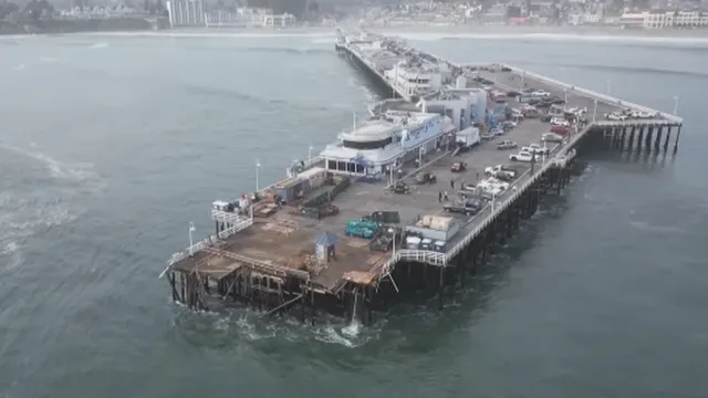 Three people plunge into ocean as California pier collapses in storm chaos