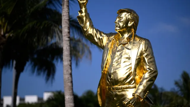 Pastor defends golden Trump statue against idol worship claims