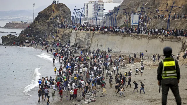 Moroccan police arrest 111 migrants trying to enter Ceuta