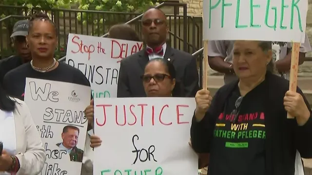 Saint Sabina parishioners demand Father Pfleger's return to the altar