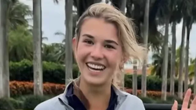 Donald Trump's granddaughter teams up with Bryson DeChambeau for a viral golf trick shot