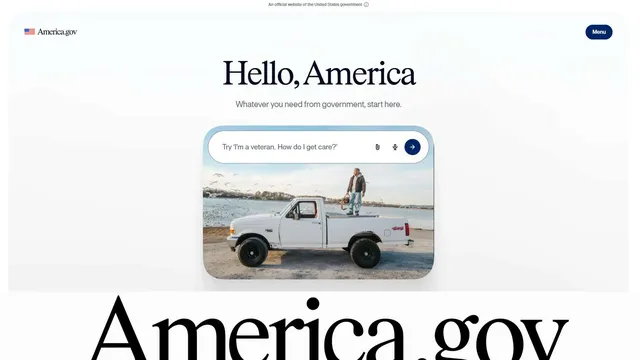 US government launches AI-powered America.gov portal to streamline federal services