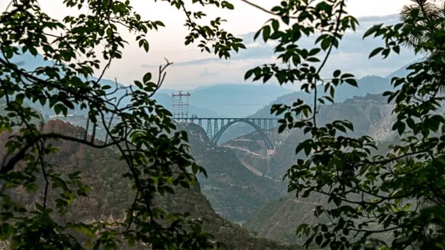 Modi inaugurates world's highest railway bridge amidst regional tensions