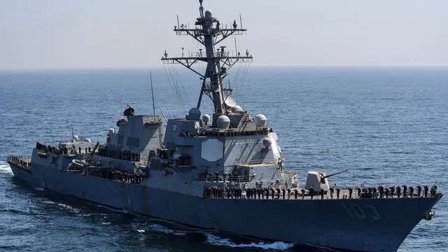 Two injured as US Navy ships collide off South America