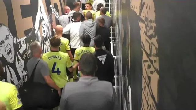 Fight in Tunnel at Newcastle vs. Southampton Match