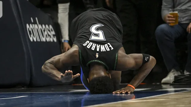 Timberwolves face playoff peril as Anthony Edwards injures knee..