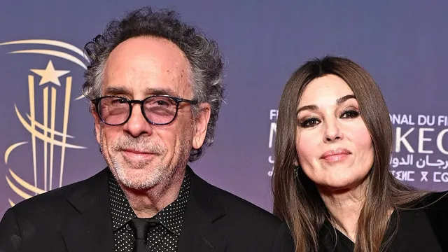 Monica Bellucci shines at Marrakech film festival with Tim Burton