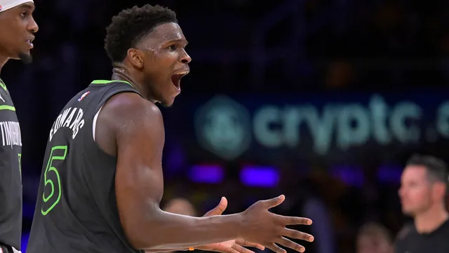 Anthony Edwards fined $50,000 for obscene gesture during Lakers game