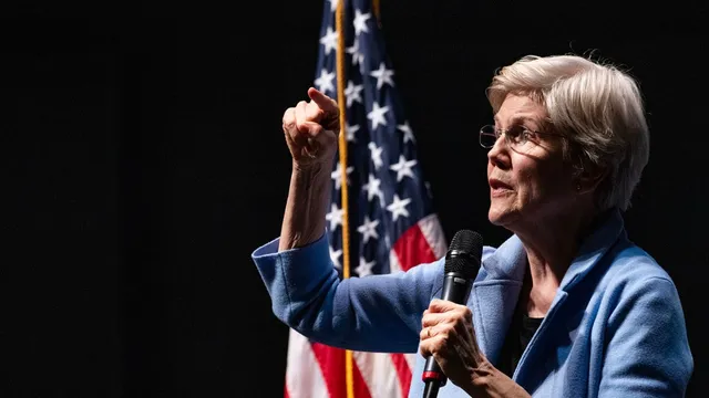 Elizabeth Warren backs candidate with controversial tattoo in Maine Senate race