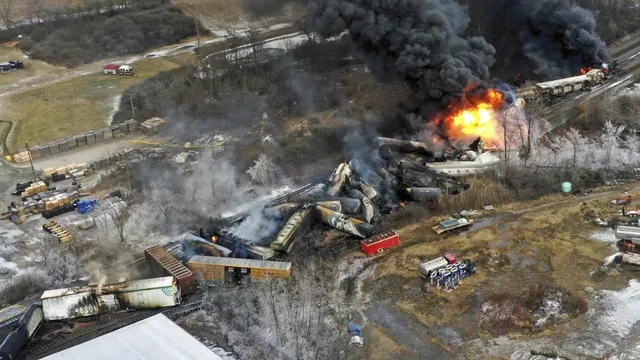 Workers Fall Sick Cleaning Ohio Train Derailment Site