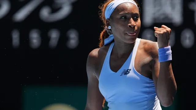 Coco Gauff battles through serving struggles to win at Australian Open