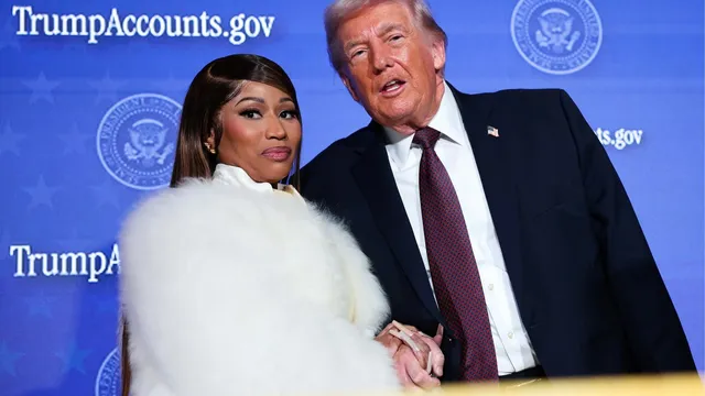 Trevor Noah mocks Nicki Minaj's absence from Grammys while with Trump