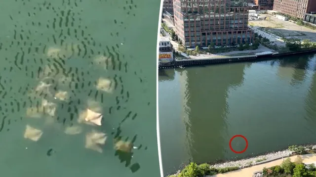 Cownose rays spotted in NYC waterway signal environmental recovery