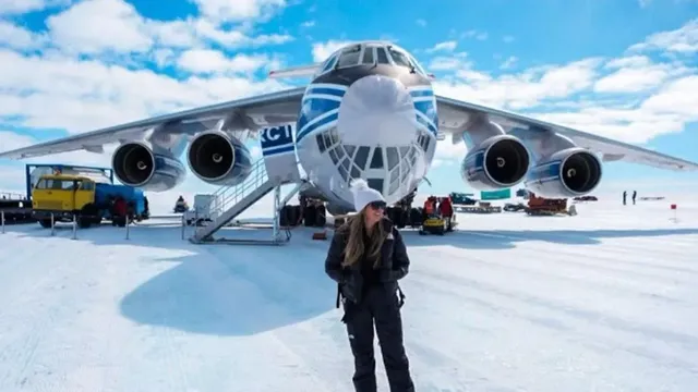 Carlinn Meyer reveals shocking facilities in Antarctica cargo plane