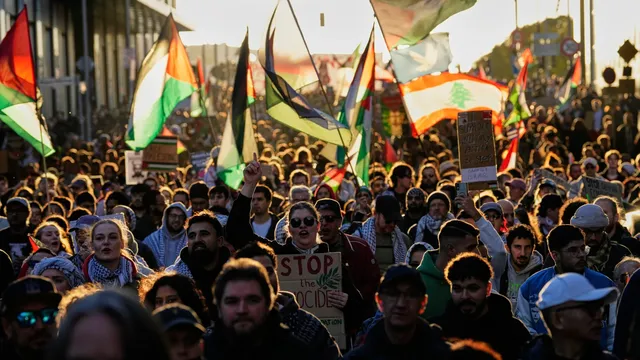 Thousands in London and Berlin protest Israeli attacks on Gaza, demand sanctions and arms embargo