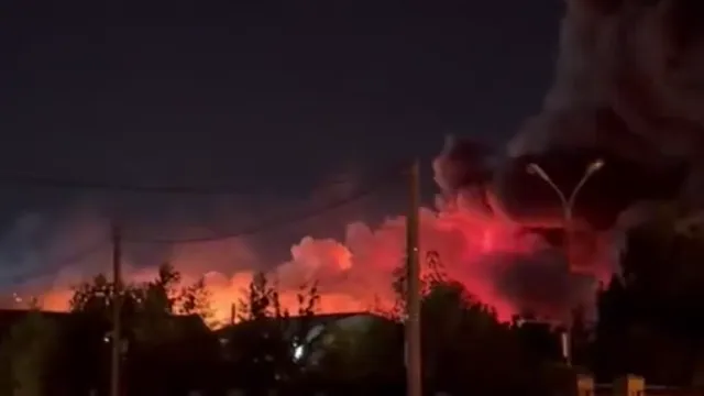 Ukrainian drones strike Ozon logistics center in Russia