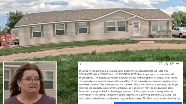 Home listing in Colorado demands buyers remove occupant living inside
