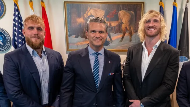 US Defense Secretary Pete Hegseth hosts influencer brothers Jake and Logan Paul at the Pentagon for motivational speech