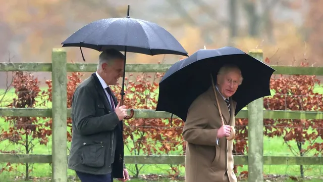 King Charles attends service while Queen Camilla mourns loss of beloved dog