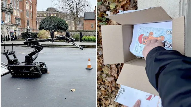 Bomb disposal robot destroys unsent Christmas cards at UK Parliament