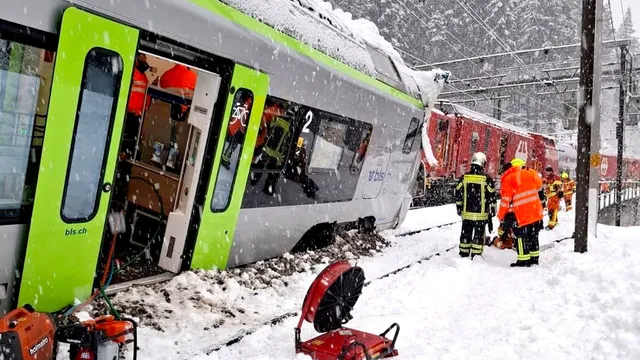 Avalanche triggers train derailment in Switzerland injuring five
