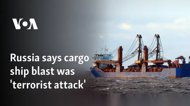 Russia accuses terrorists of sinking cargo ship in Spanish waters
