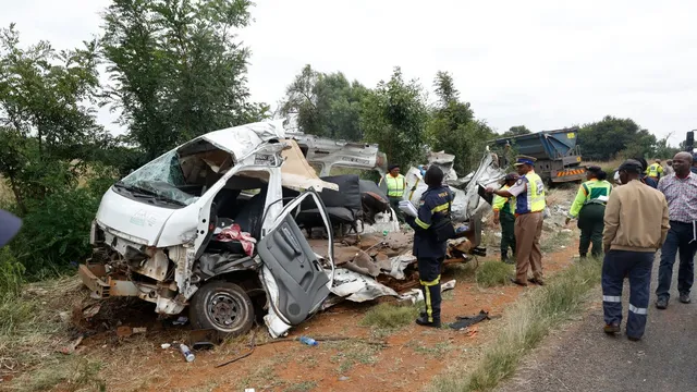 Thirteen schoolchildren killed in tragic minibus crash in South Africa