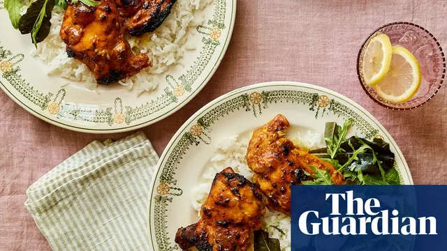 Sabrina Ghayour reinvents traybaked chicken with a sweet mango and lime twist