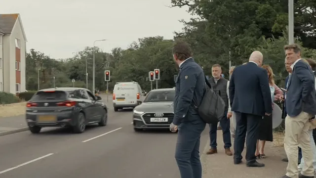 Driver shouts abuse at Nigel Farage and crashes her car immediately