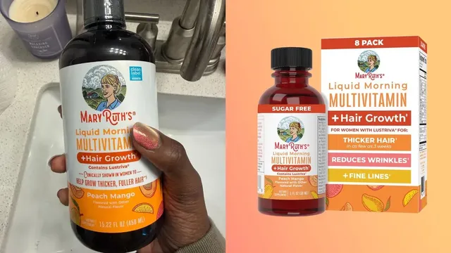 MaryRuth's liquid multivitamin stops hair loss from weight loss drugs