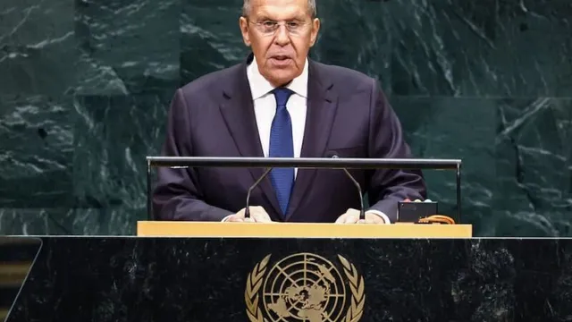 Russian Foreign Minister Sergei Lavrov accuses Europe of blocking Ukraine peace talks at UN General Assembly